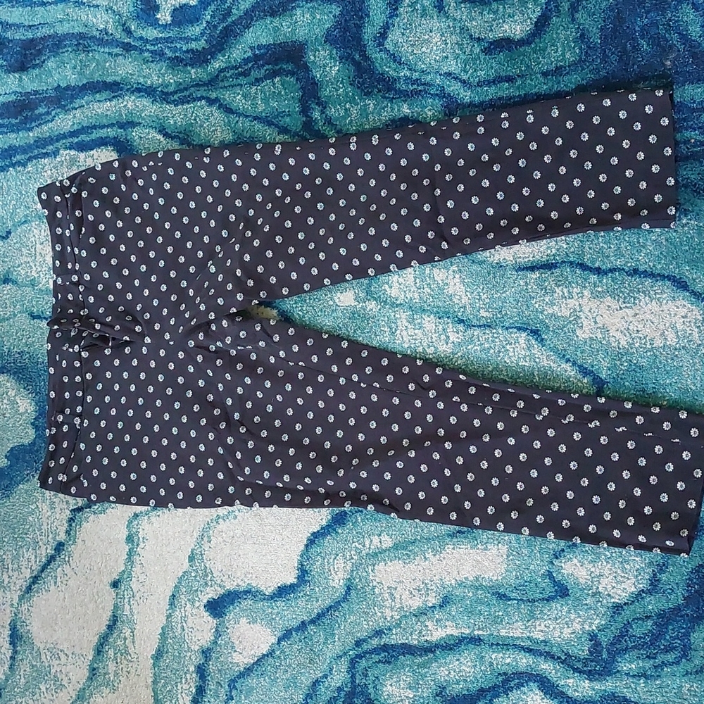 SIZE 14 FADED GLORY BLACK ABD WHITE CHINOS